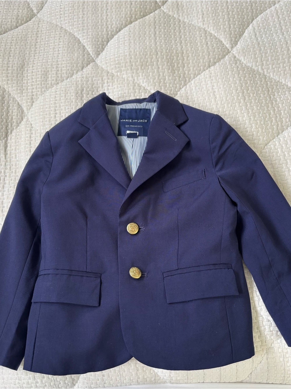 Janie and Jack Navy Lightweight Shirt Jacket
